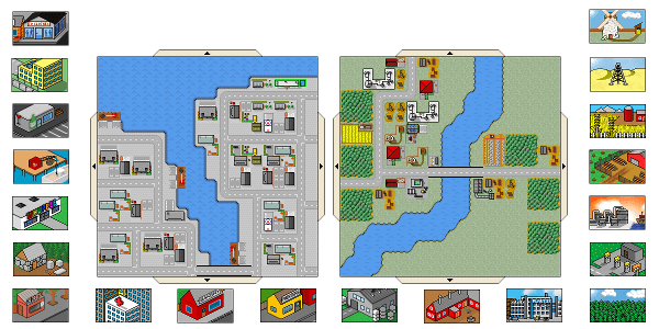 Buildings in the game